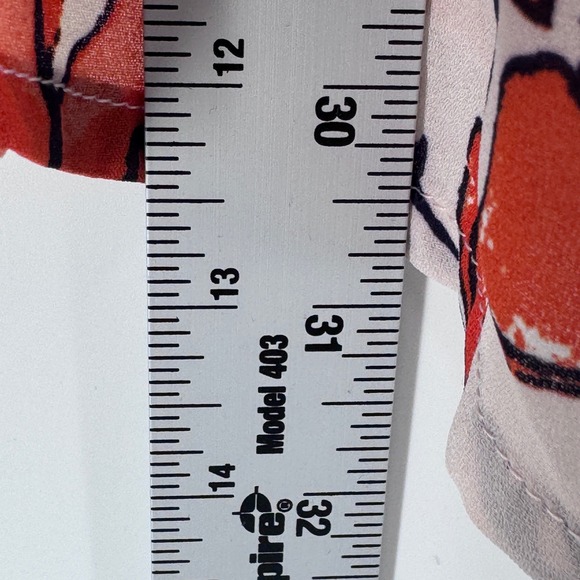 Lulus Orange Floral Off The Shoulder Bell Sleeve Mini Dress Womens Small - Picture 5 of 7